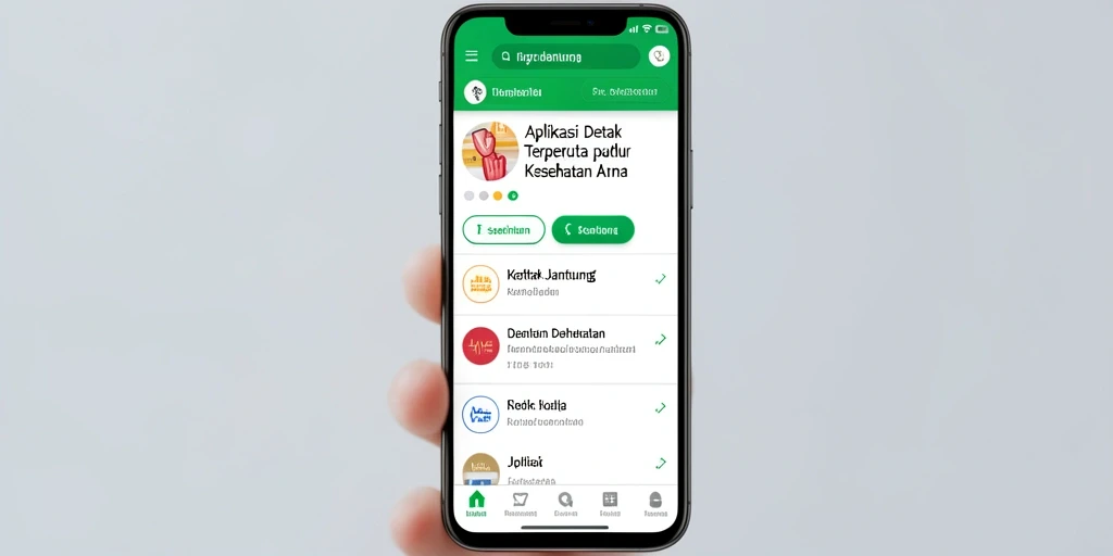 Tampilan antarmuka aplikasi Detak Jantung ID6788 yang user-friendly.