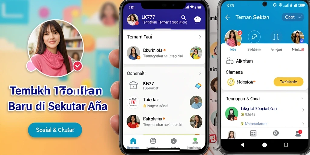 Tampilan antarmuka aplikasi LK777 yang menarik dan interaktif.