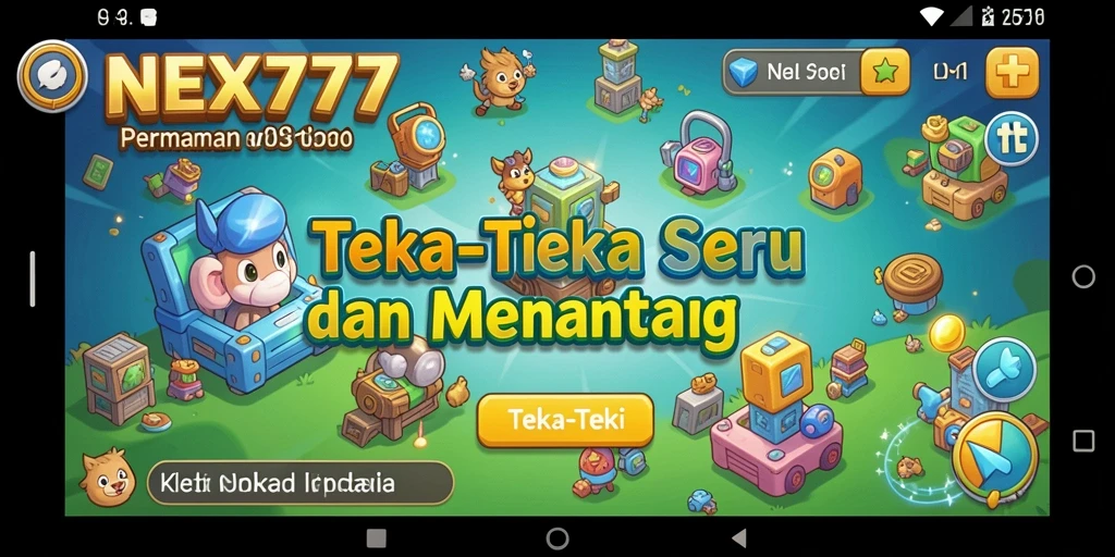 Tampilan antarmuka permainan Teka-Teki NEX777 yang menarik.