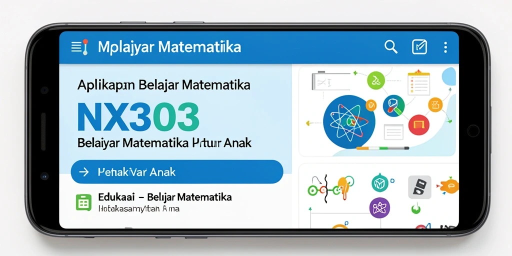 Antarmuka menarik dan interaktif untuk belajar matematika.