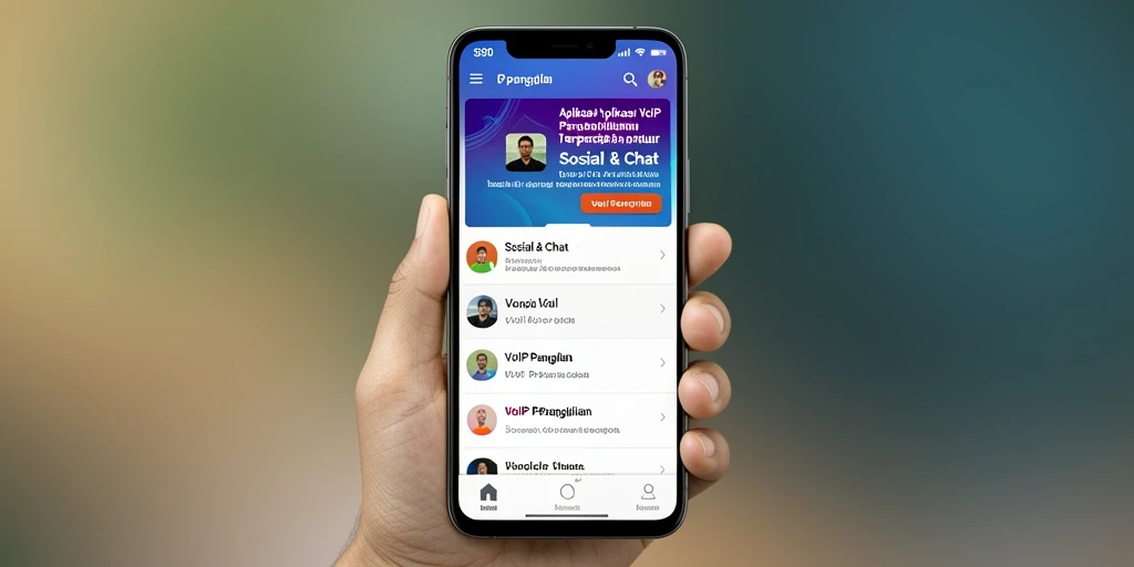 Antarmuka S80 yang modern dan mudah digunakan untuk VoIP Panggilan.