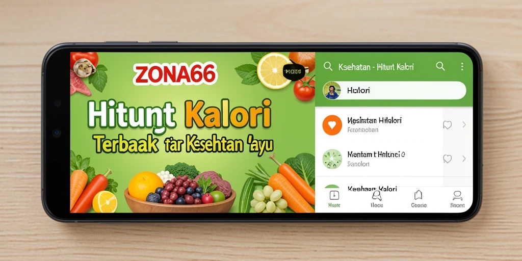 Antarmuka ZONA66 yang ramah pengguna untuk menghitung kalori dengan mudah.