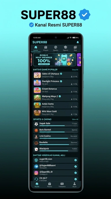 Kanal Resmi Super88 untuk Pengguna Android Indonesia
